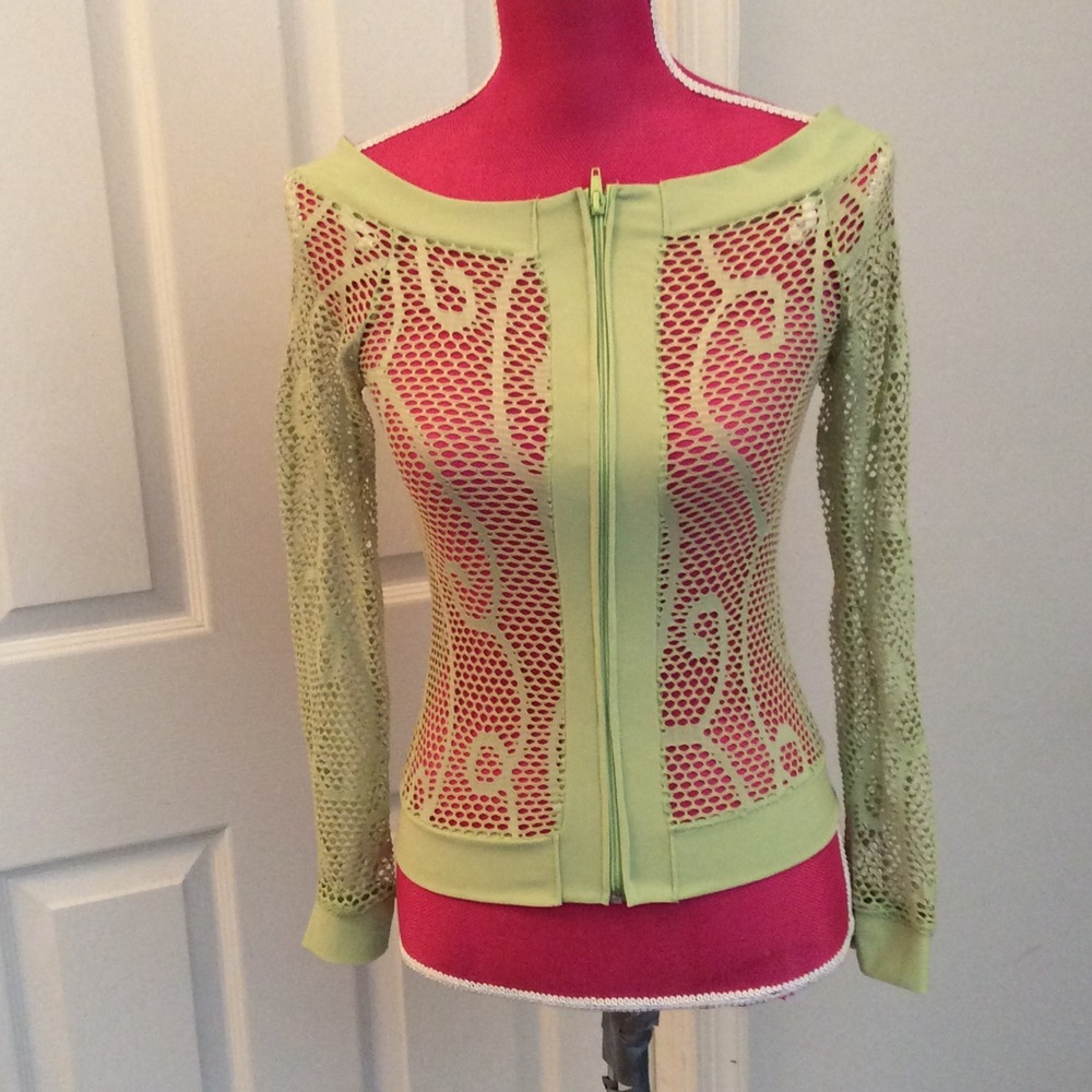 New Moine stretchy mesh jacket/top